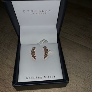 Gold Ear Climber Earrings